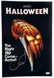 Jamie Lee Curtis Signed Halloween 12x18 Movie Poster Photo Autograph PSA COA