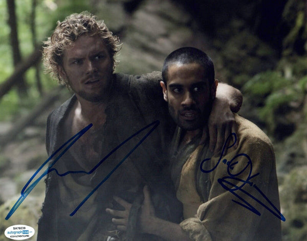 Finn Jones & Sacha Dhawan Signed IRON FIST 8x10 Photo Marvel Autograph ACOA COA