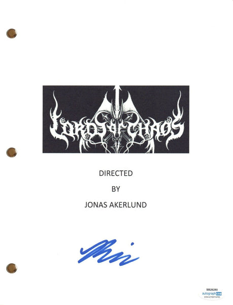 Rory Culkin Signed Autograph Lords of Chaos Movie Script Horror ACOA COA