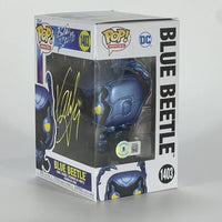 Xolo Mariduena Signed Funko Pop Blue Beetle #1403 Autograph Beckett COA