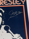 James Burton Signed Elvis Presley 11x17 Concert Poster Photo Autograph BAS COA