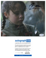 BEAU GADSDON Signed STAR WARS Autograph 8x10 Photo Young Jyn Erso ROGUE ONE ACOA