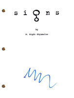M. Night Shyamalan Signed Autograph SIGNS Movie Script Full Screenplay COA