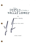 Logan Lerman Signed The Perks of Being a Wallflower Autograph Movie Script COA