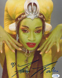 FEMI TAYLOR Signed STAR WARS Autograph 8x10 Photo Return of The Jedi Oola ACOA