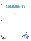 Joel McHale COMMUNITY Signed Autograph Pilot Episode Script Screenplay BAS COA