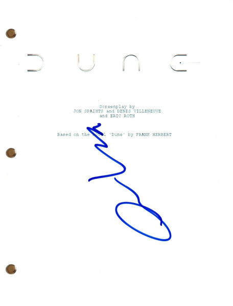 Oscar Isaac Signed Dune (2021) Autograph Movie Script Full Screenplay COA