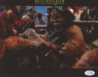 BRIAN WHEELER Signed STAR WARS Autograph 8x10 Photo Ewok Return of The Jedi ACOA