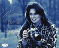 CAROLINE MUNRO Signed Autograph 8x10 Photo MANIAC Horror Movie Actress ACOA COA