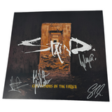 STAIND Signed Confessions Of The Fallen Album Insert + Orange Splatter Vinyl COA
