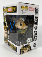 Matt Damon Signed Funko Pop Loki Agent of Asgard Thor Avengers Autograph BAS COA