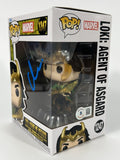 Matt Damon Signed Funko Pop Loki Agent of Asgard Thor Avengers Autograph BAS COA