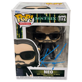 Keanu Reeves Signed The Matrix Neo Funko Pop #1172 Autograph Beckett COA