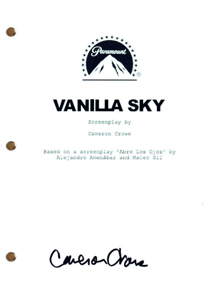 Cameron Crowe Signed Autographed VANILLA SKY Movie Script Screenplay COA