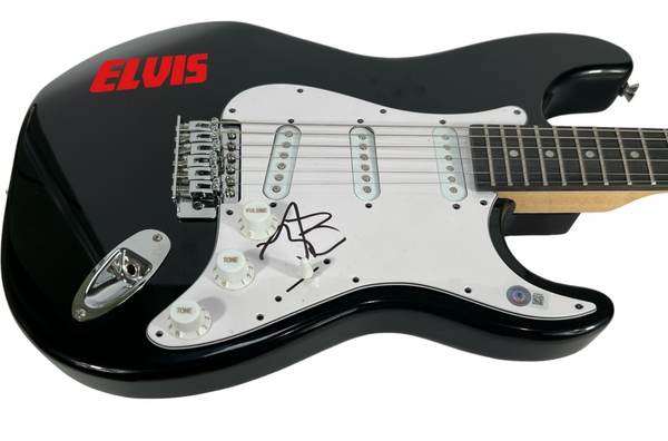 Austin Butler Signed Electric Guitar Elvis Presley Movie Autograph Beckett COA