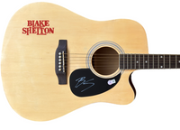 Blake Shelton Signed Autograph Full Size Acoustic Guitar Country Singer BAS COA