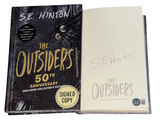 S.E. HINTON Signed THE OUTSIDERS 50TH ANNIVERSARY EXCLUSIVE FAUX LEATHER BAS COA