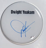 Dwight Yoakam Signed Autograph 10" Drumhead Country Star Fast As You Beckett COA