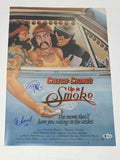 Cheech and Chong Signed Autograph Up In Smoke 12x18 Movie Poster Photo BAS COA