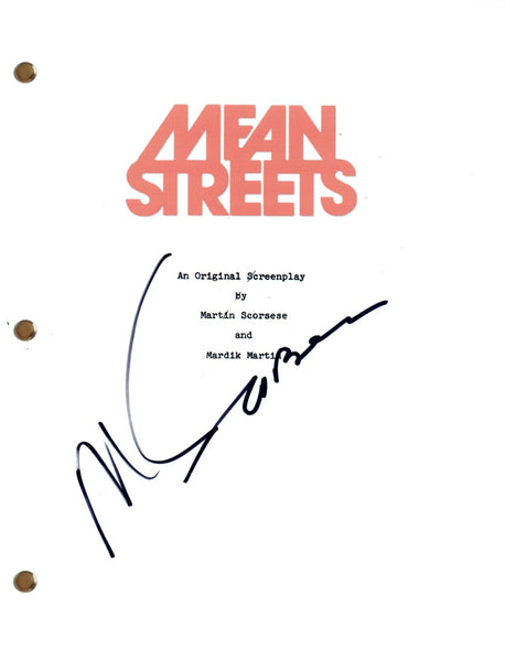 Martin Scorsese Signed MEAN STREETS Autograph Movie Script Full Screenplay COA
