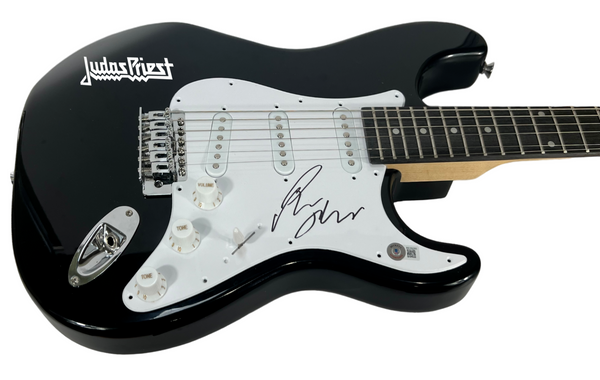 Richie Faulkner JUDAS PRIEST Signed Autograph Electric Guitar Beckett COA