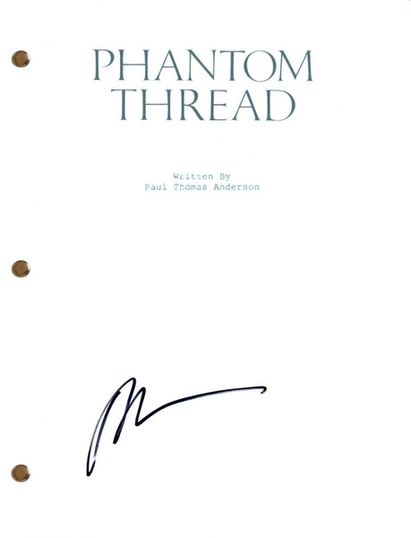 Paul Thomas Anderson Signed Phantom Thread Autograph Movie Script Screenplay COA