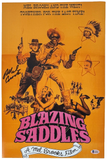 Mel Brooks Signed Autograph Blazing Saddles 12x18 Movie Poster Photo Beckett COA