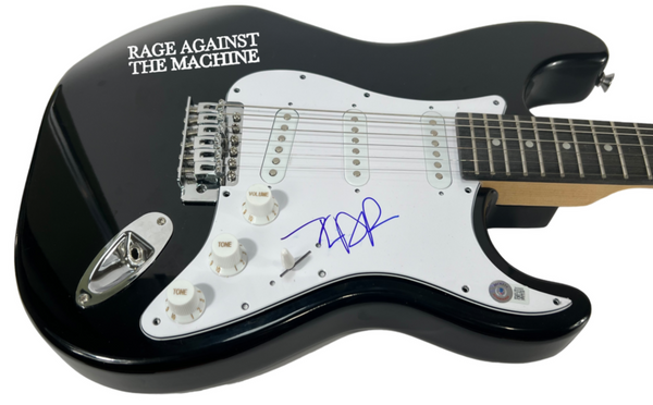 Zack de la Rocha Signed Electric Guitar Rage Against The Machine Beckett COA