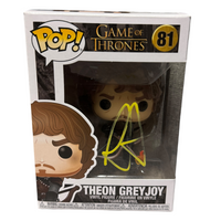 Alfie Allen Signed Theon Greyjoy Game of Thrones Funko Pop #81 Autograph Beckett