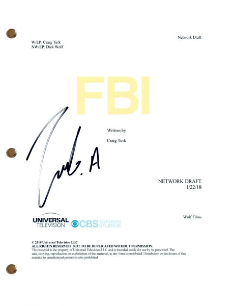 Zeeko Zaki "FBI" Signed Autograph Full Pilot Episode Script TV Screenplay COA