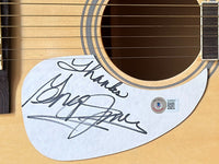 George Jones Signed Autograph Full Size Acoustic Guitar Country Beckett COA