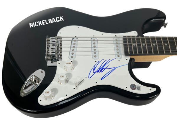 Chad Kroeger NICKELBACK Signed Autograph Electric Guitar Lead Singer Beckett COA