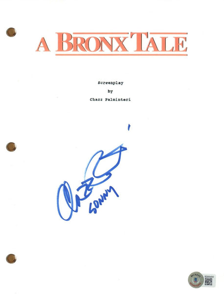 CHAZZ PALMINTERI Signed A BRONX TALE Script Screenplay Autograph Proof BAS COA