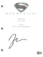 Zack Snyder Signed Autograph Man of Steel Movie Script Superman Beckett COA