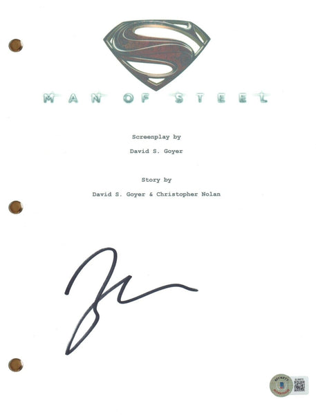 Zack Snyder Signed Autograph Man of Steel Movie Script Superman Beckett COA