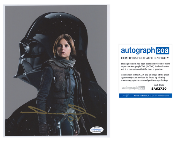 DANIEL NAPROUS Signed STAR WARS Autograph 8x10 Photo Darth Vader Rogue One ACOA