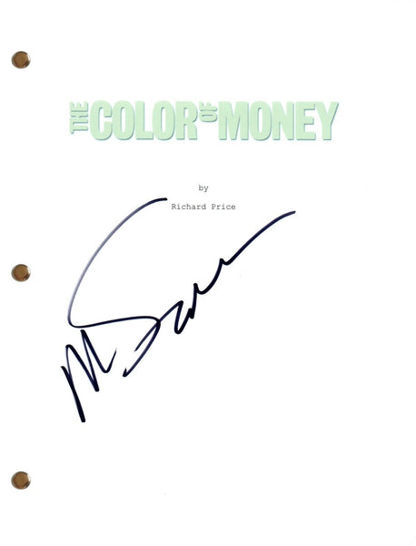 Martin Scorsese Signed THE COLOR OF MONEY Autograph Movie Script Screenplay COA