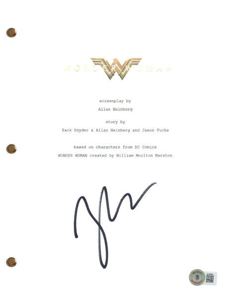 Zack Snyder Signed Autograph Wonder Woman Movie Script Screenplay Beckett COA