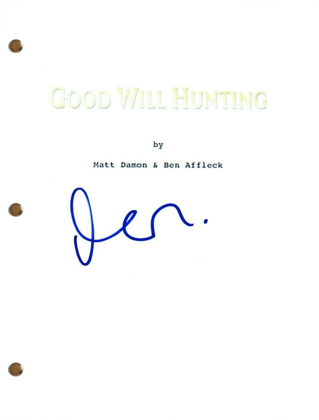 Matt Damon GOOD WILL HUNTING Signed Autograph Movie Script Full Screenplay COA