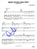 Diane Guerrero Encanto Signed What Else Can I Do Sheet Music Page Autograph ACOA
