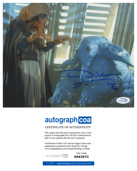 SIMON WILLIAMSON Signed STAR WARS Autograph 8x10 Photo Return of the Jedi ACOA