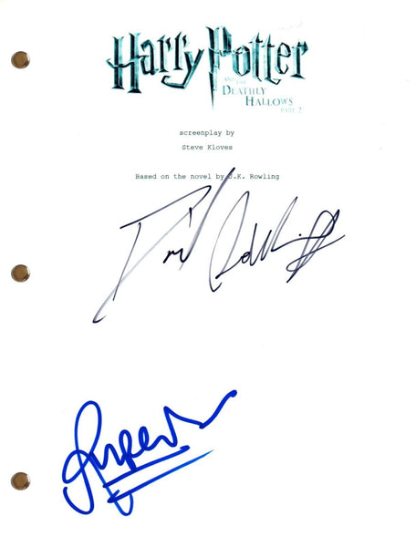 Daniel Radcliffe Rupert Grint Signed Autograph HARRY POTTER DH2 Movie Script COA