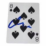 Matt Damon Signed Autograph Playing Card Rounders Movie 8 of Spades COA