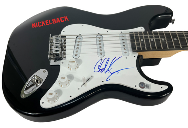 Chad Kroeger NICKELBACK Signed Autograph Electric Guitar Lead Singer Beckett COA