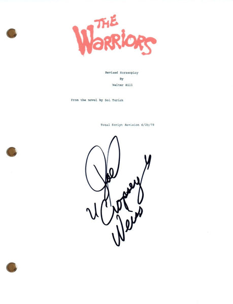 Joel Weiss THE WARRIORS Signed Autographed Movie Script Full Screenplay COA