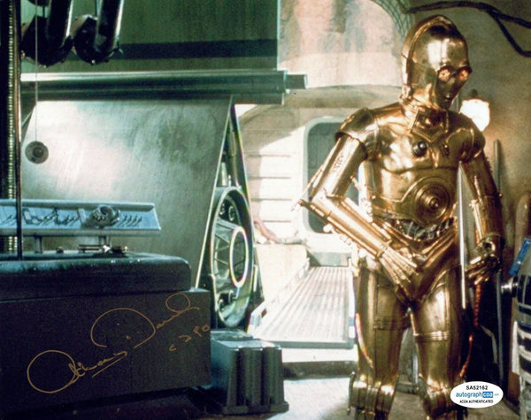 Anthony Daniels STAR WARS Signed 8x10 Photo C-3PO Autograph A New Hope ACOA COA