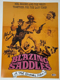 Mel Brooks Signed Autograph Blazing Saddles 12x18 Movie Poster Photo Beckett COA