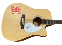 Scott Holiday RIVAL SONS Signed Autograph Acoustic Guitar Full Size ACOA COA