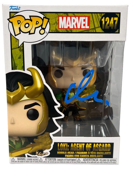 Matt Damon Signed Funko Pop Loki Agent of Asgard Thor Avengers Autograph BAS COA