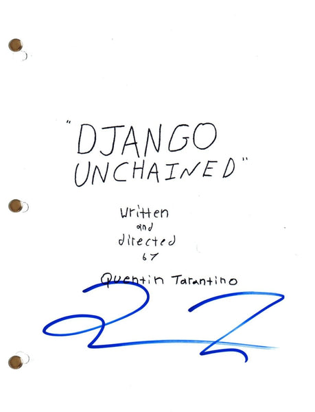 Quentin Tarantino DJANGO UNCHAINED Signed Autograph Movie Script Screenplay COA